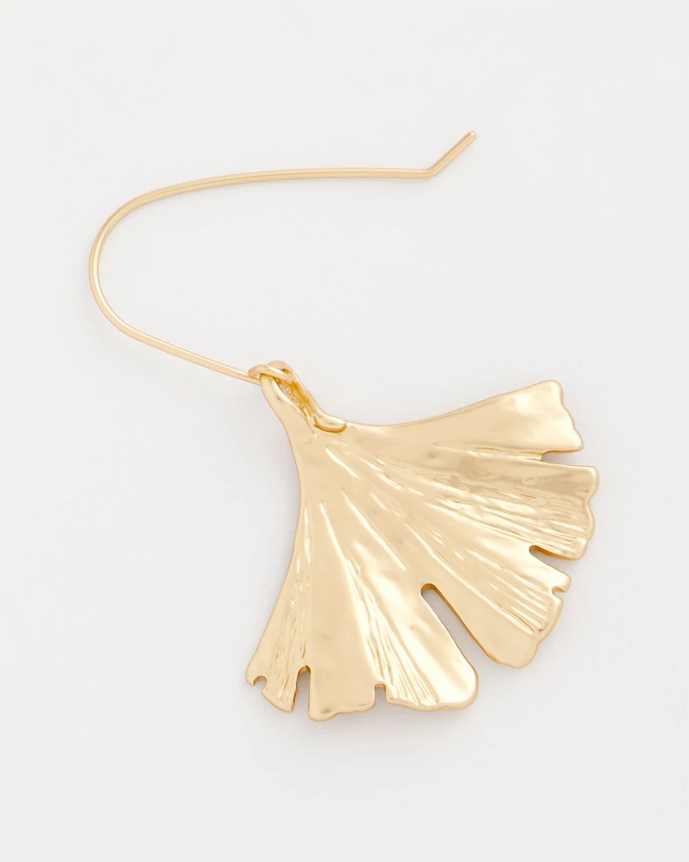 Ginkgo Leaf Fishwire Earrings