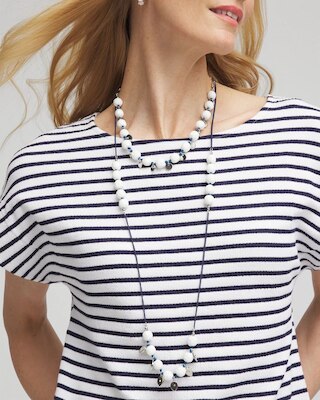 Convertible White Stone Necklace