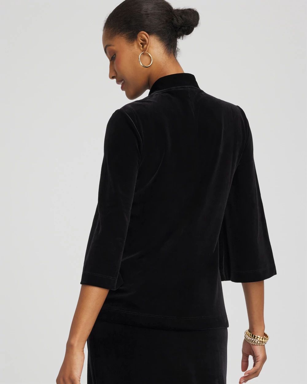 Travelers™ Velvet V-Neck Kimono Sleeve Top