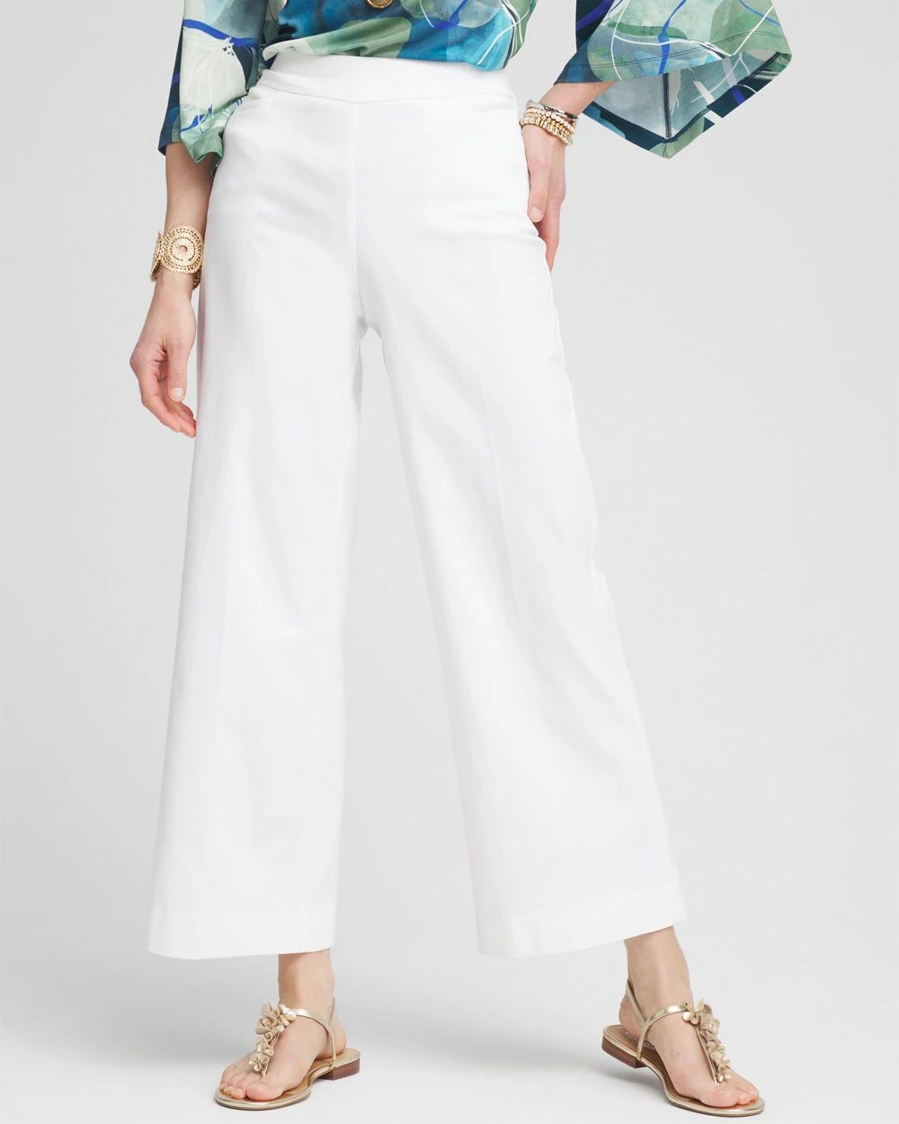 Brigitte™ Pull-On Wide Leg Cropped Pants