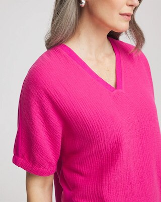 Zenergy® Gauze Lounge Shirt click to view larger image.