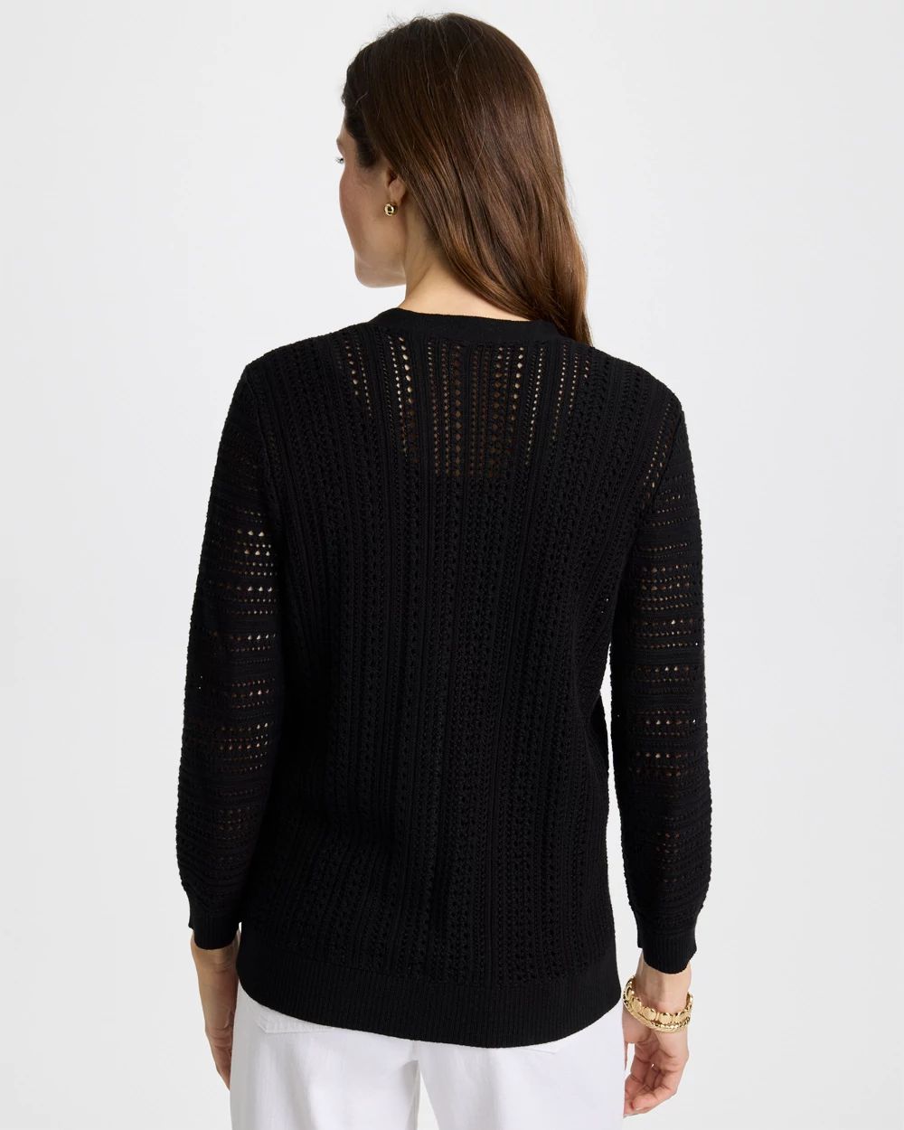 Stitchy V-Neck Cardigan