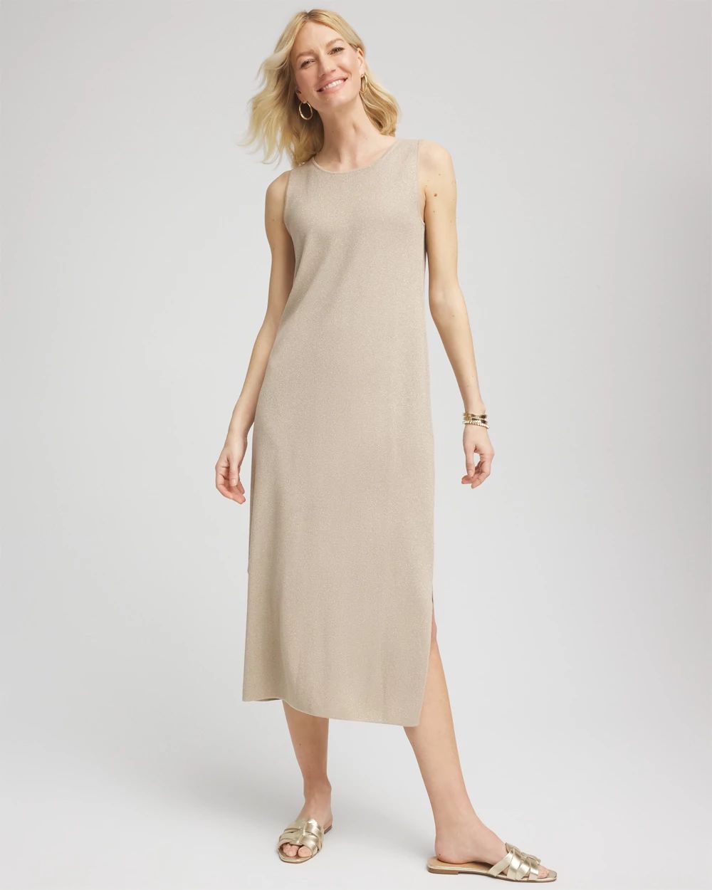 Travelers™ Collection Metallic Tank Dress