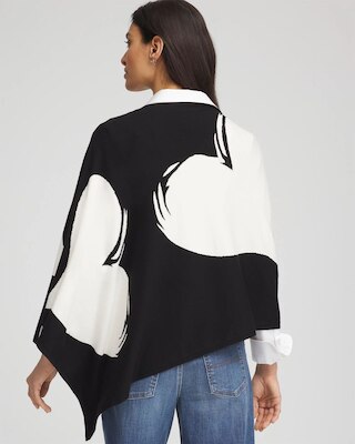 Love Brush Convertible Sweater Poncho click to view larger image.