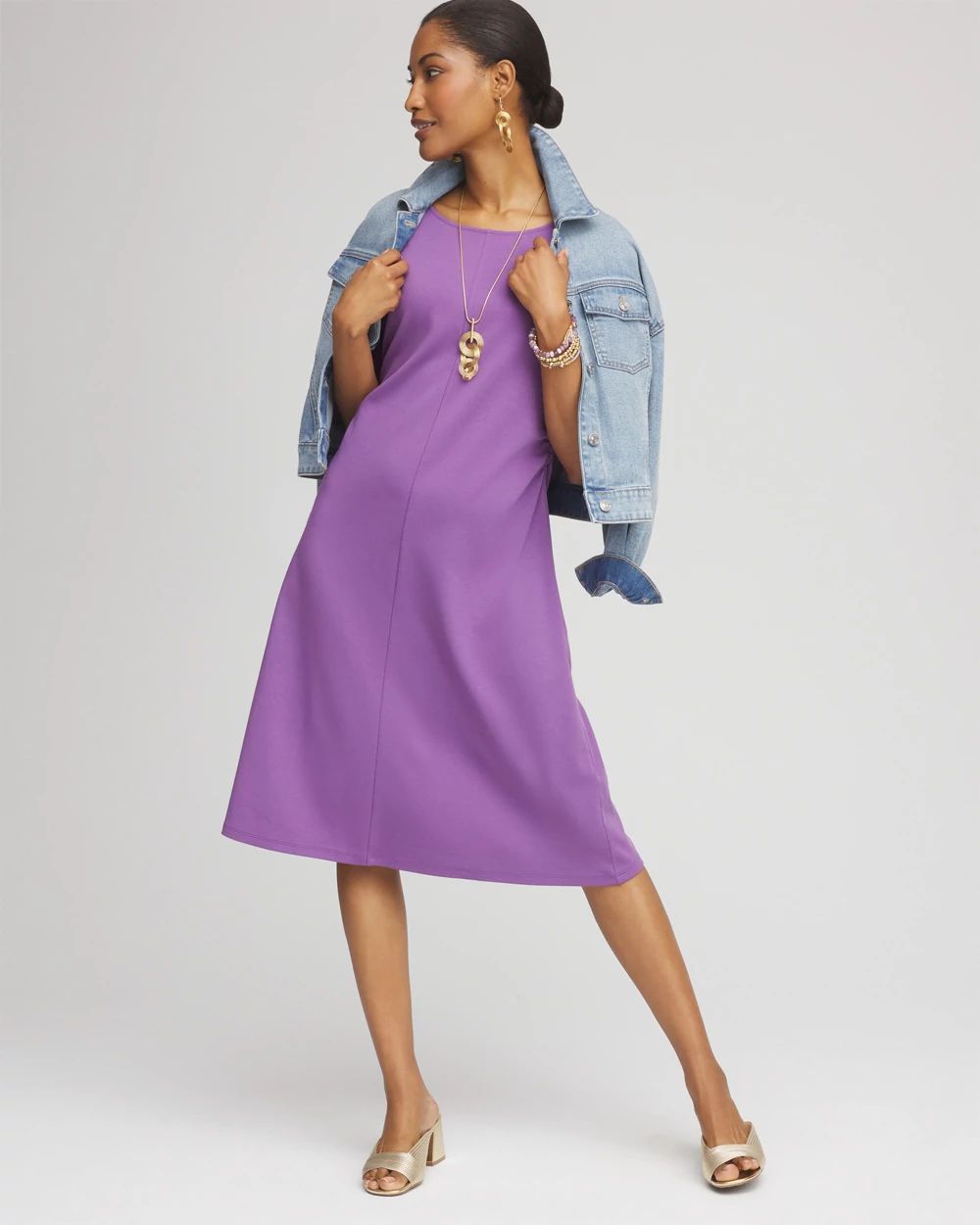 Fit and Flare Cinched Waist Dress