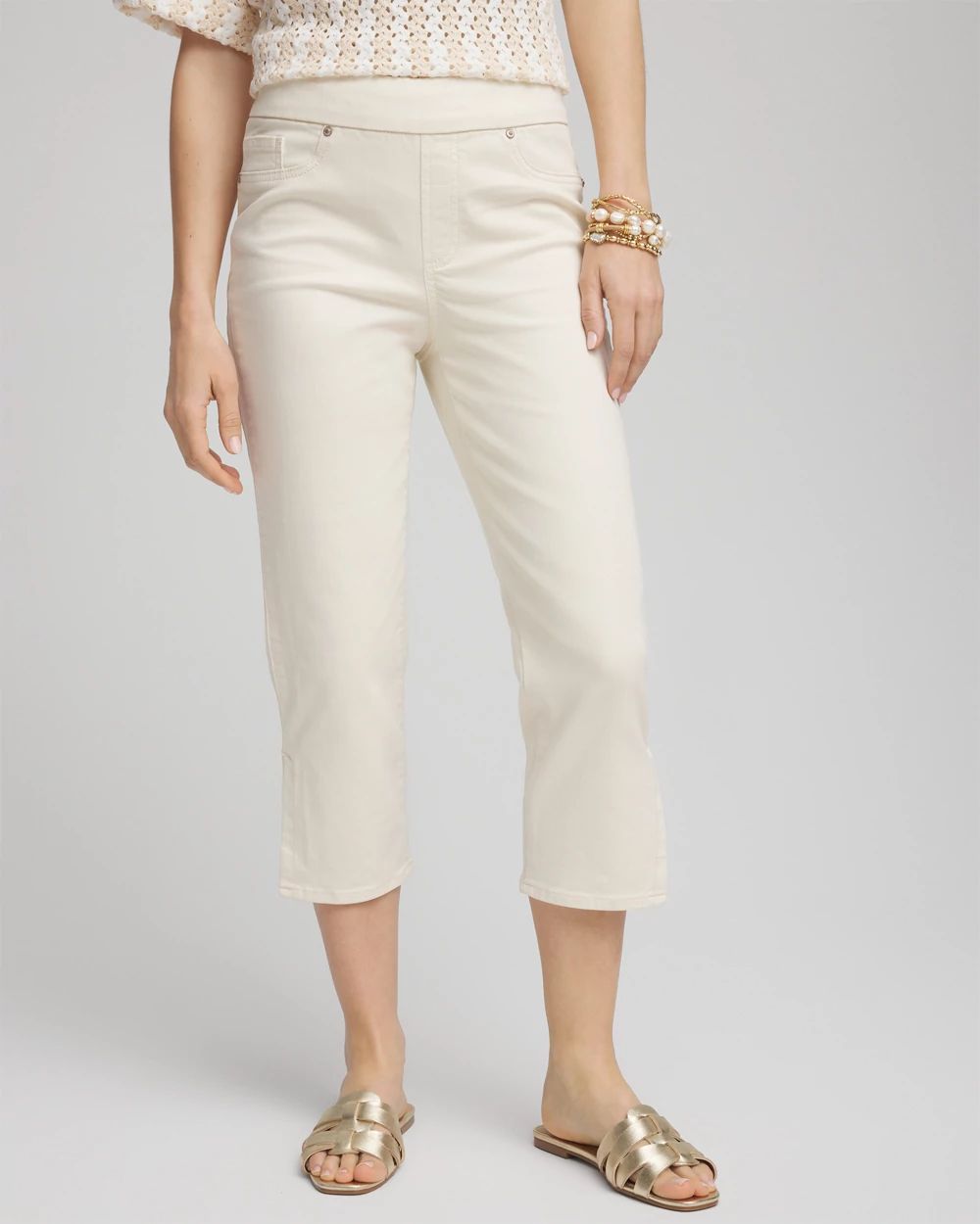 19" Pull-on Capri Jeans