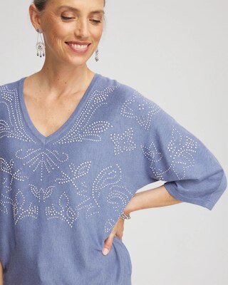 Dolman V-Neck Sweater click to view larger image.