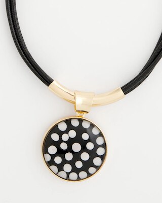 Polka Dot Pendant Necklace click to view larger image.