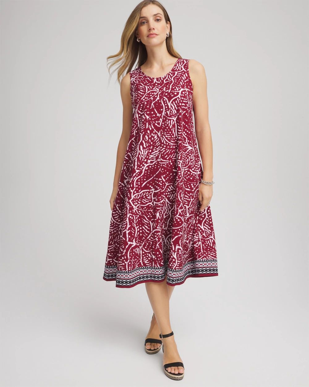 Zenergy® UPF Printed Midi Sports Dress click to view larger image.