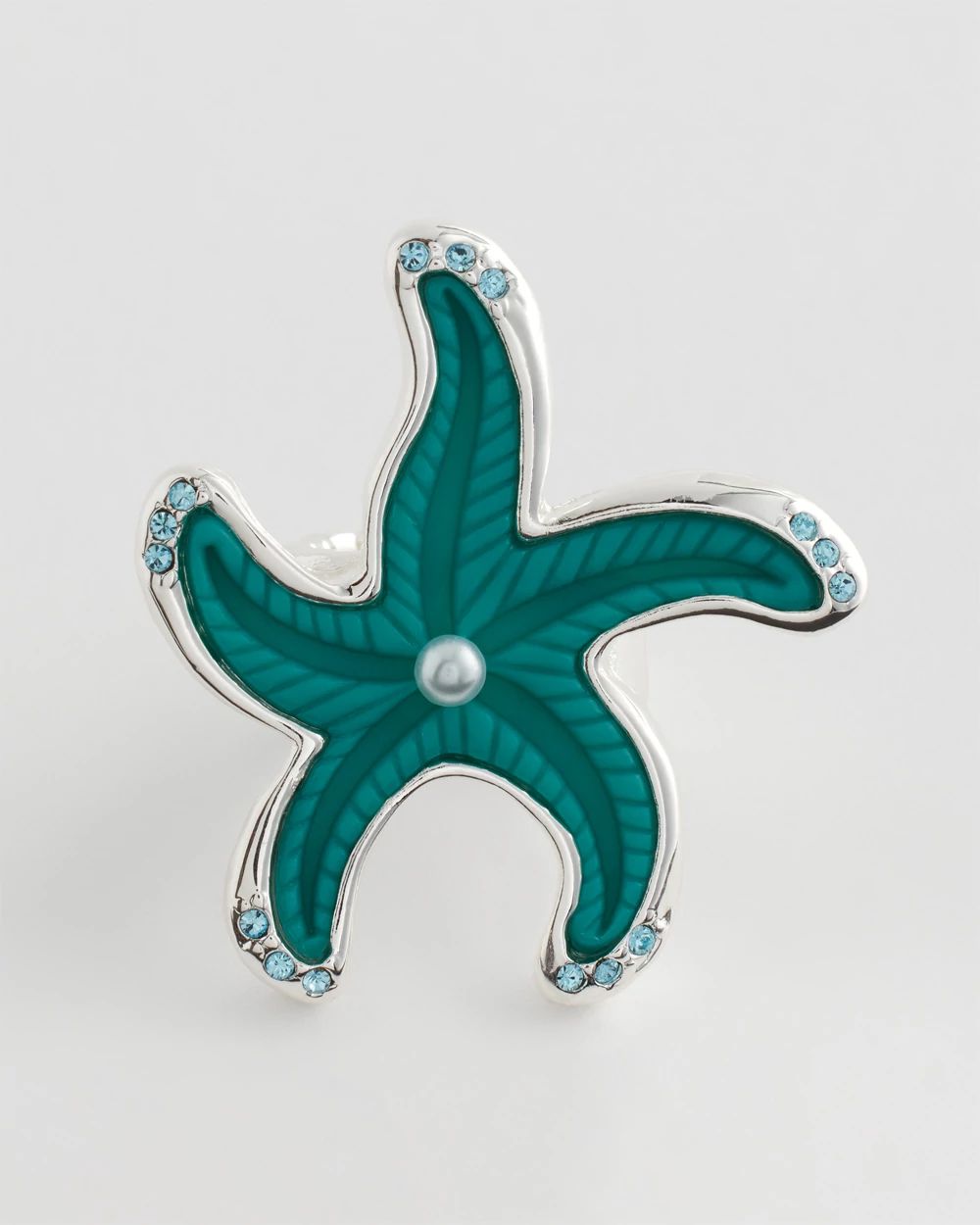 Turquoise-Blue Starfish Ring