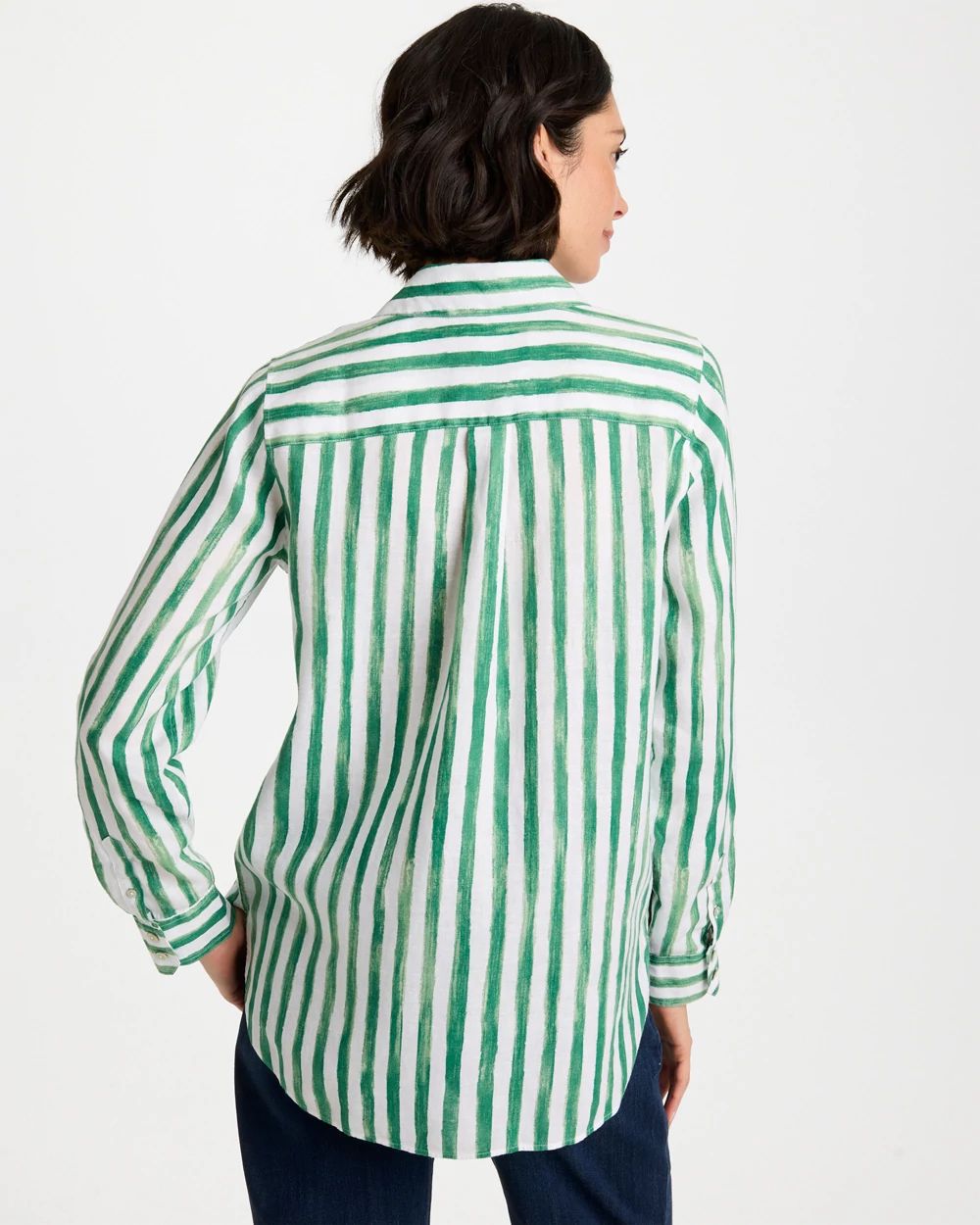No Iron™ Striped Linen Tunic