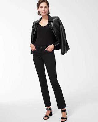 Girlfriend Slim Full-Length Jeans click to view larger image.