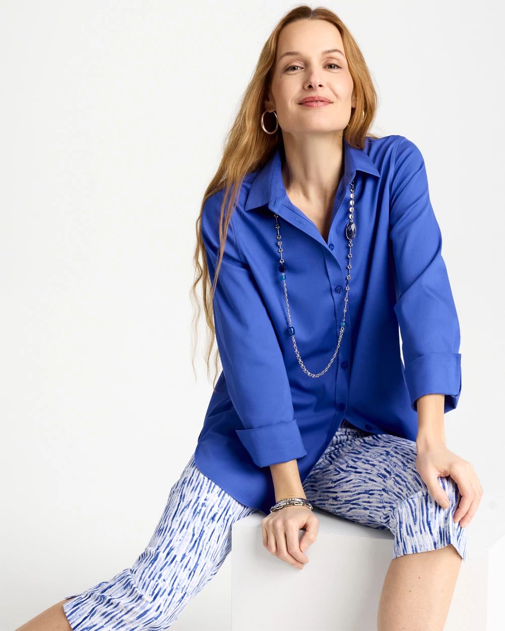 No Iron™ Stretch Shirt click to view larger image.