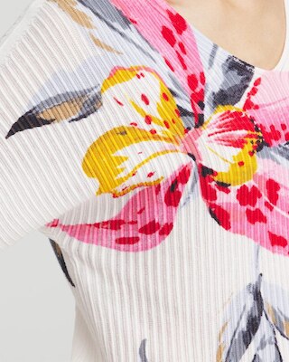 Floral Print Dolman Pullover click to view larger image.