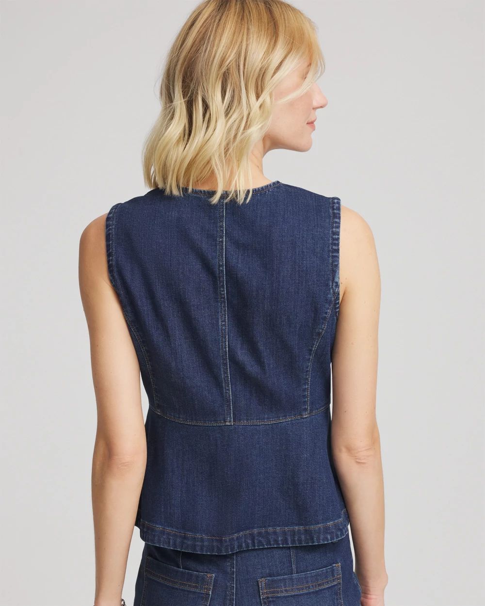 Sleeveless Denim Vest