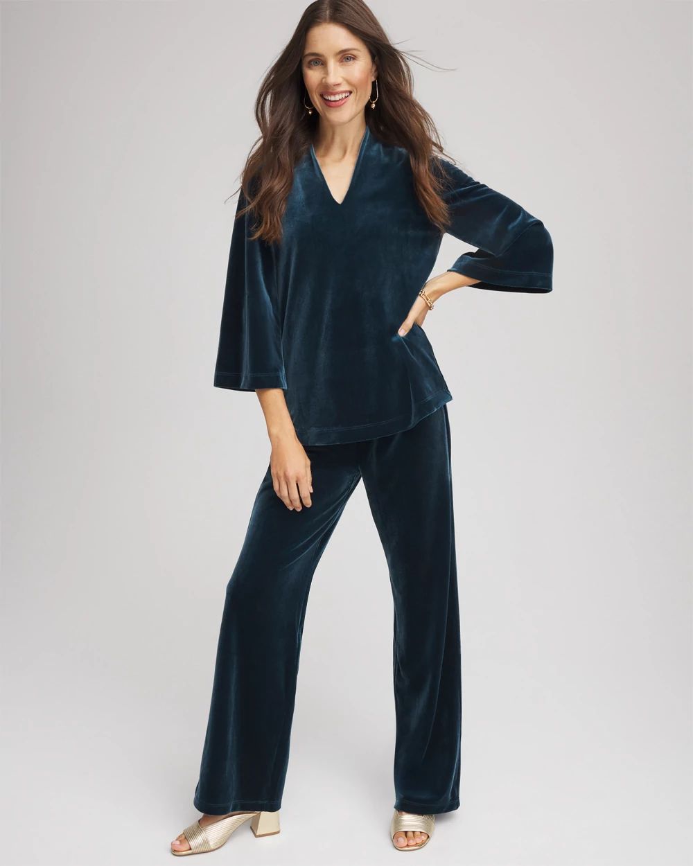 Travelers™ Velvet No Tummy Pants click to view larger image.