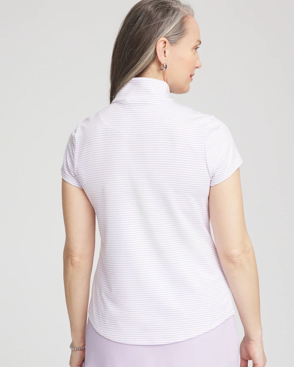 Zenergy® Striped UPF Short-Sleeve Top click to view larger image.