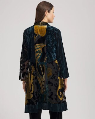 Travelers™ Collection Floral Burnout Kimono Jacket click to view larger image.