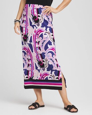 Travelers™ Paisley Midi Skirt