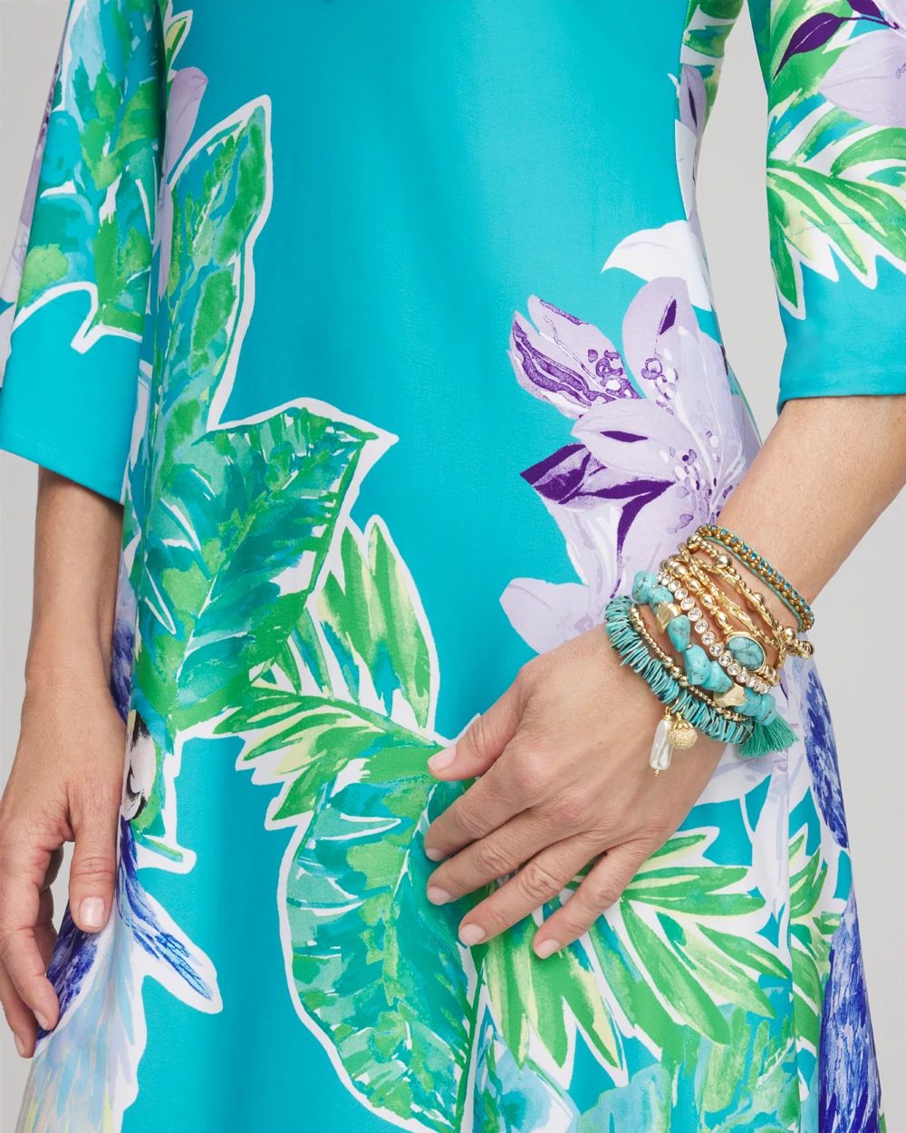 Adjustable Thread Wrapped Bracelet click to view larger image.