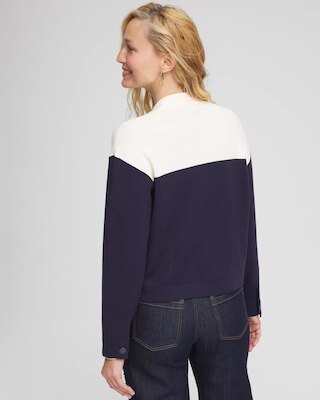 Colorblock Cardigan Jacket click to view larger image.