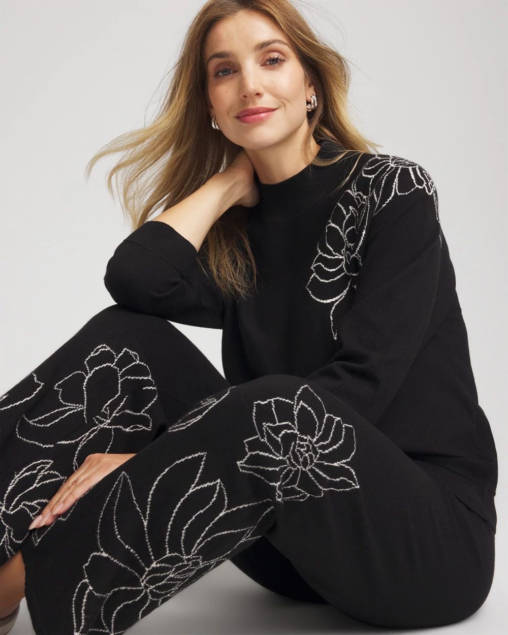 Zenergy® Luxe Intarsia Sweater click to view larger image.