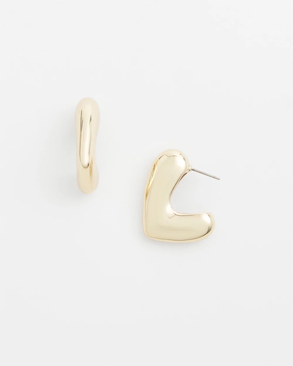 No Droop® Gold Tone Mini Hoops