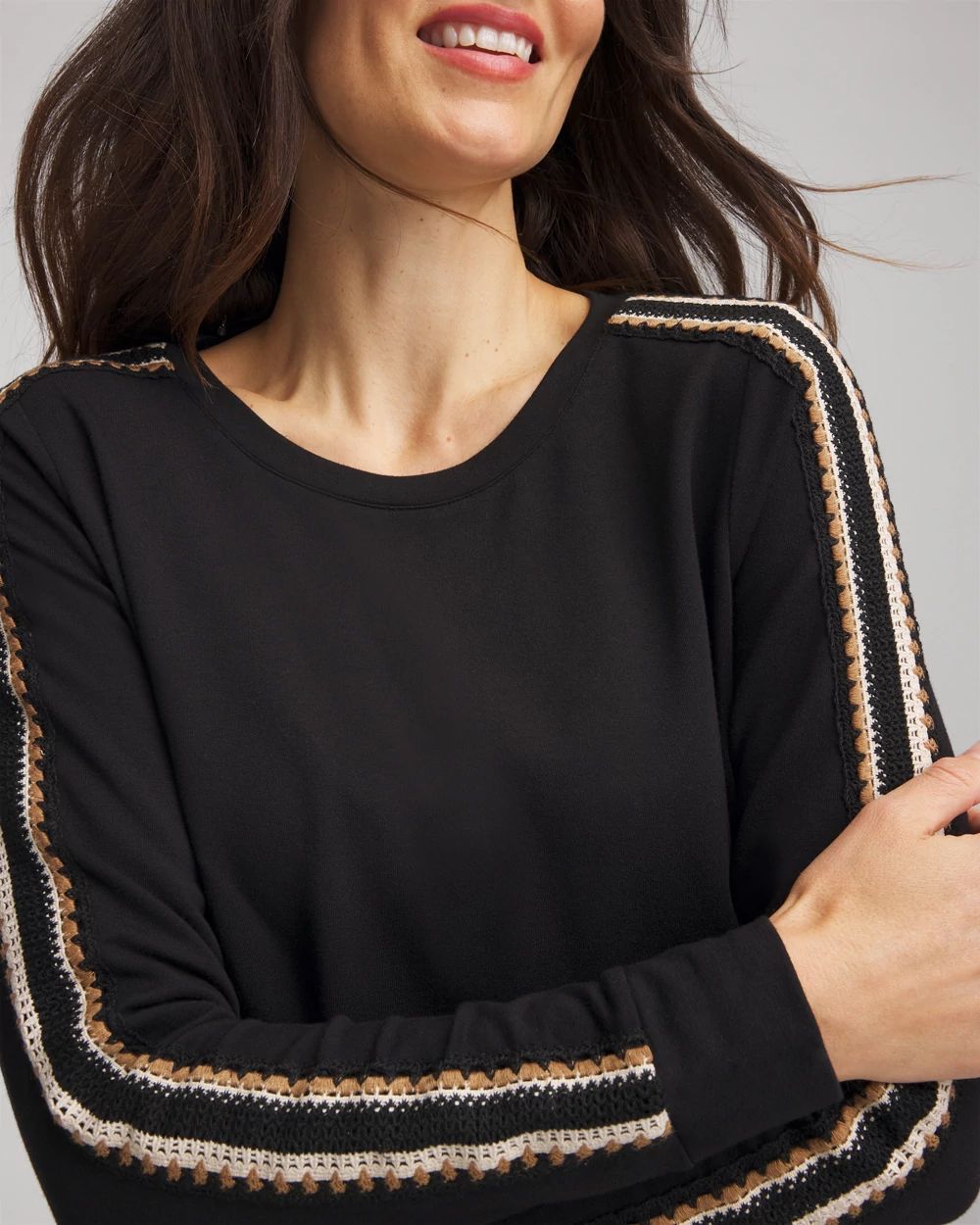 Zenergy® Lattice-Trim Pullover Top click to view larger image.