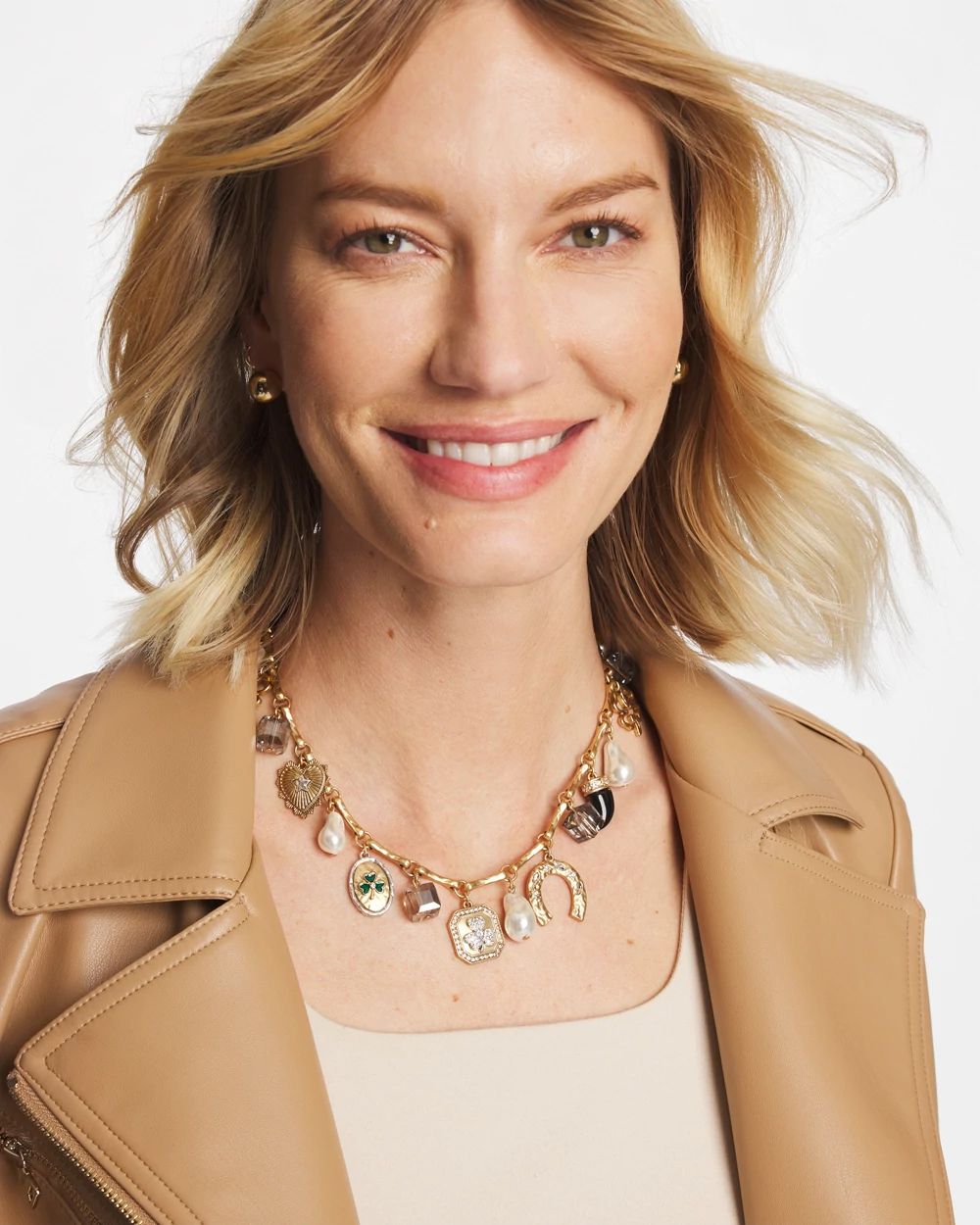 Lucky Charm Short Necklace click to view larger image.