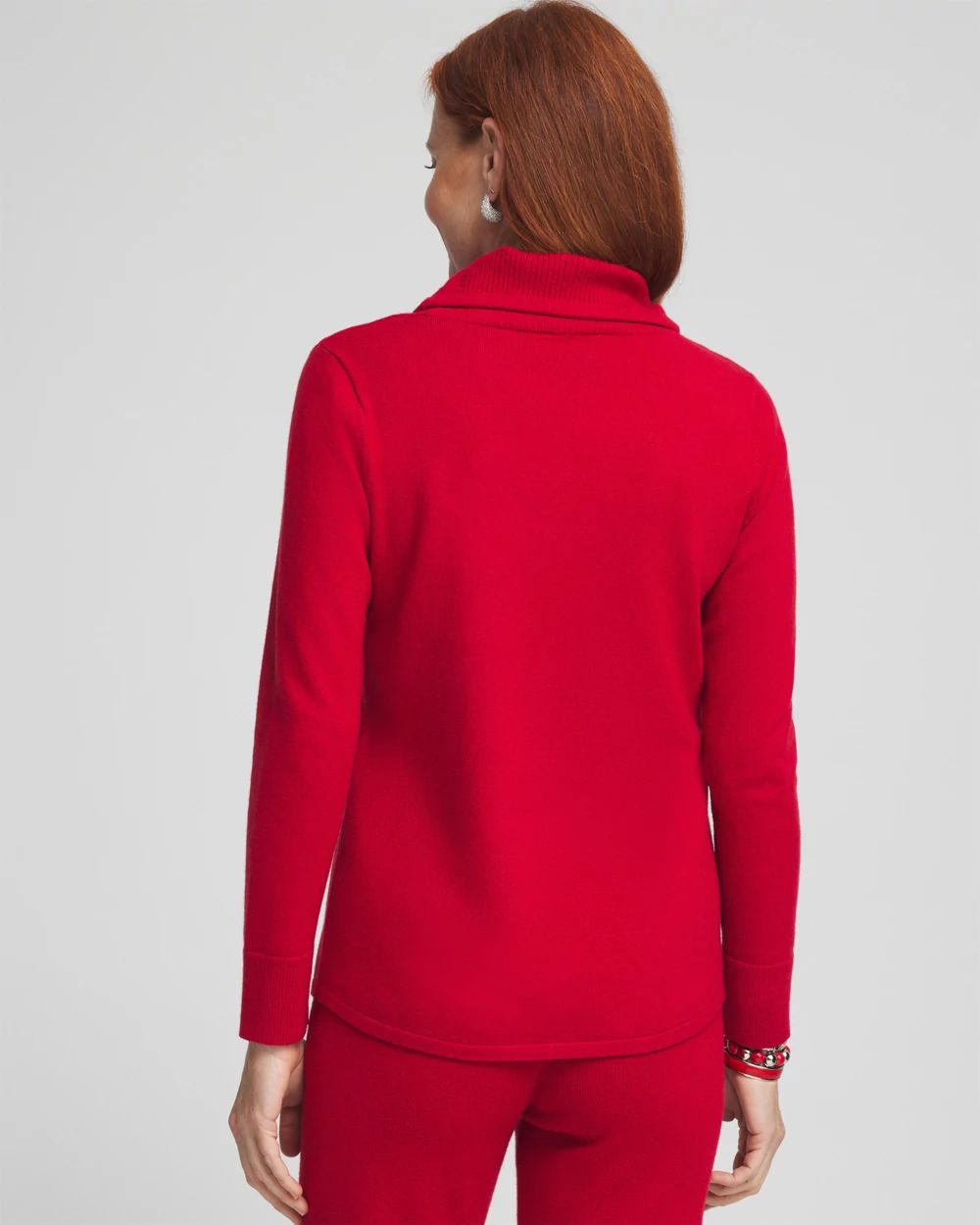 Zenergy Luxe® Cashmere Blend Cowl Sweater click to view larger image.