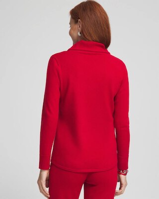 Zenergy Luxe® Cashmere Blend Cowl Sweater click to view larger image.