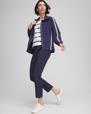 Zenergy® Zip-Front Striped Neema Jacket click to view larger image.