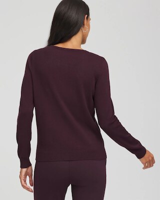 Embellished Crewneck Cardigan click to view larger image.