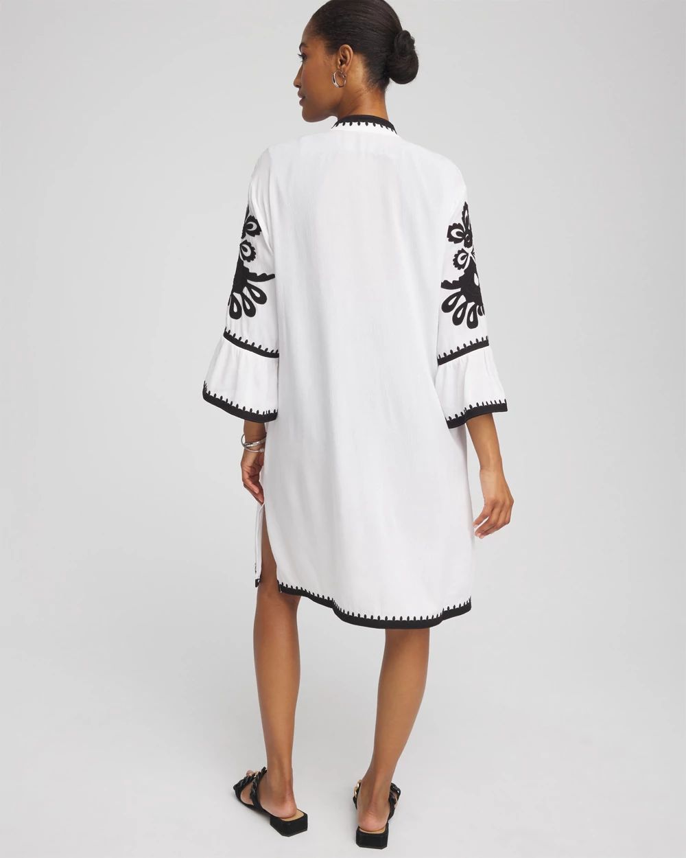 Embroidered Beach Swimsuit Cover Up