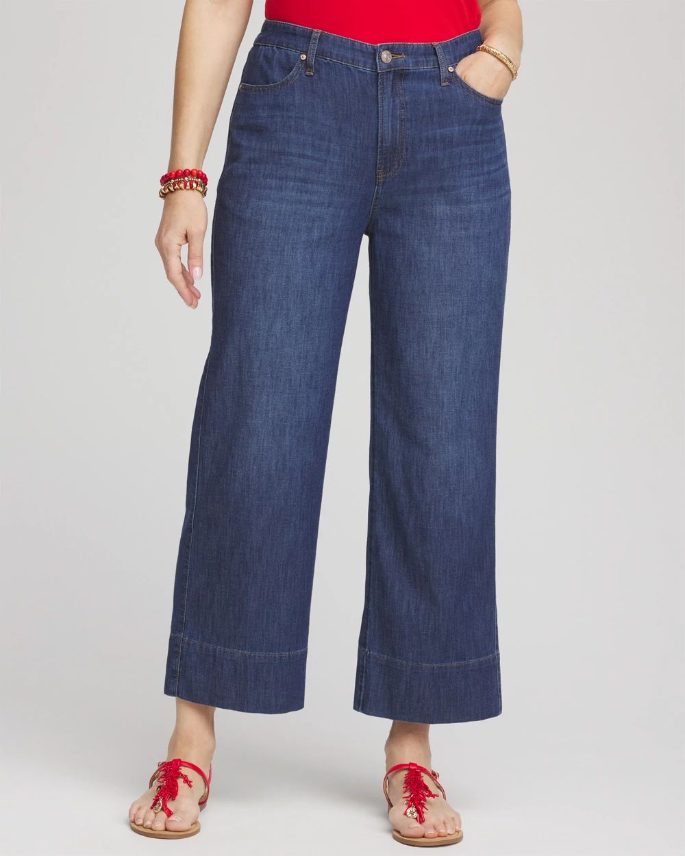 Wide Cropped Summer Jeans