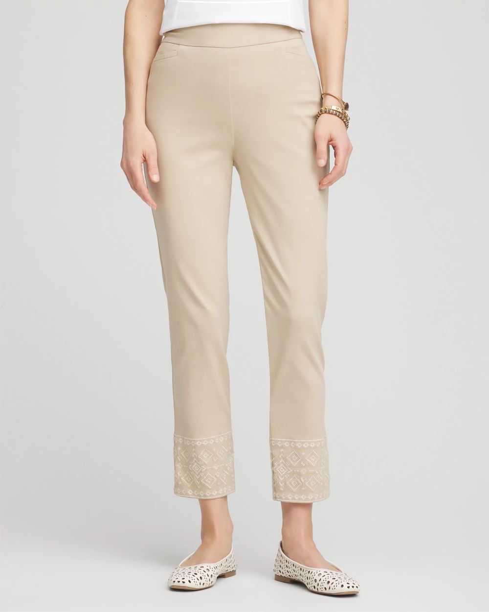 Brigitte™ Embroidered  Ankle Pants