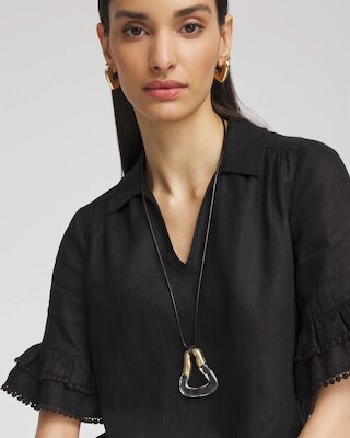 Adjustable Lucite Pendant Necklace click to view larger image.