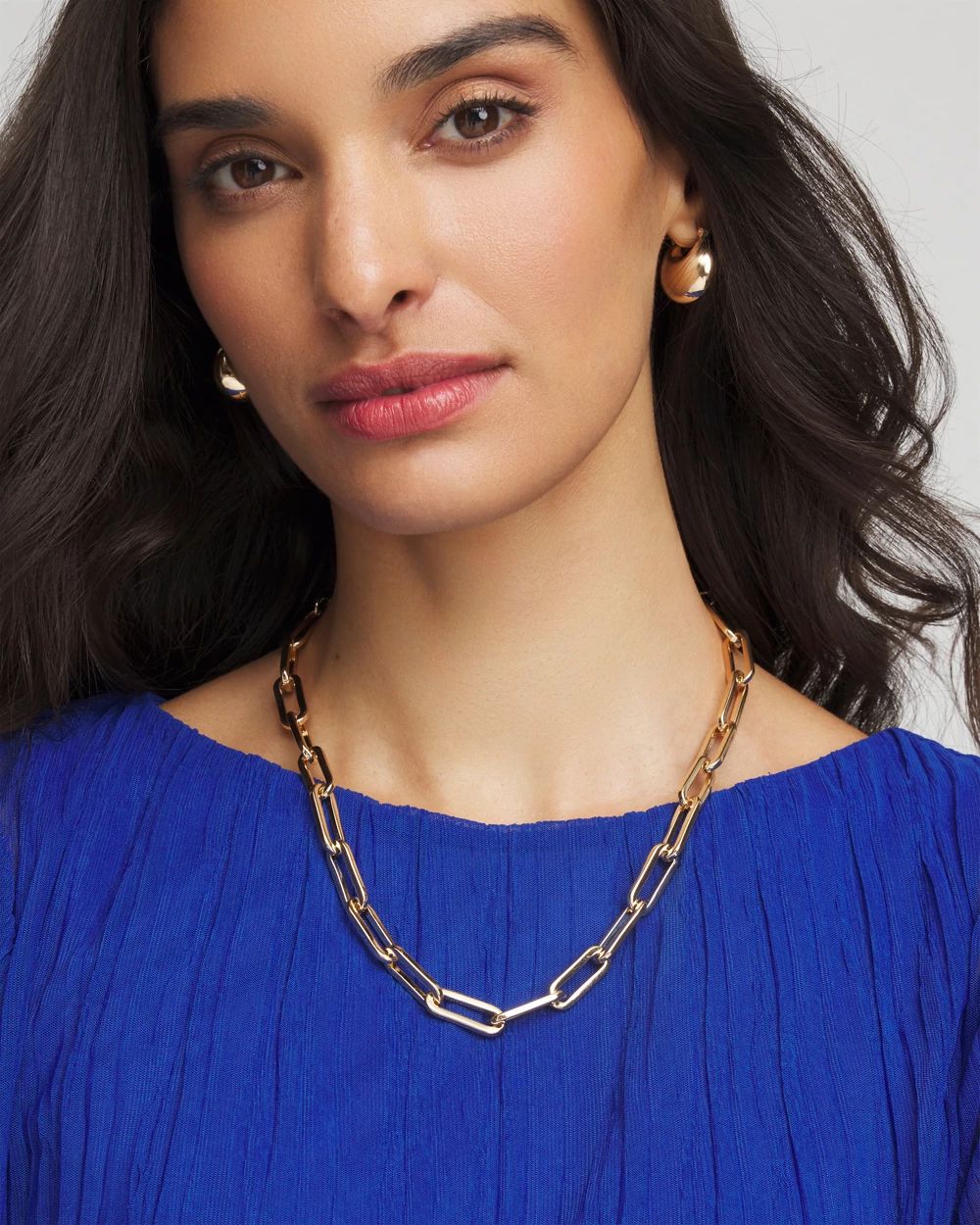 Convertible Three-Strand Chain Necklace click to view larger image.