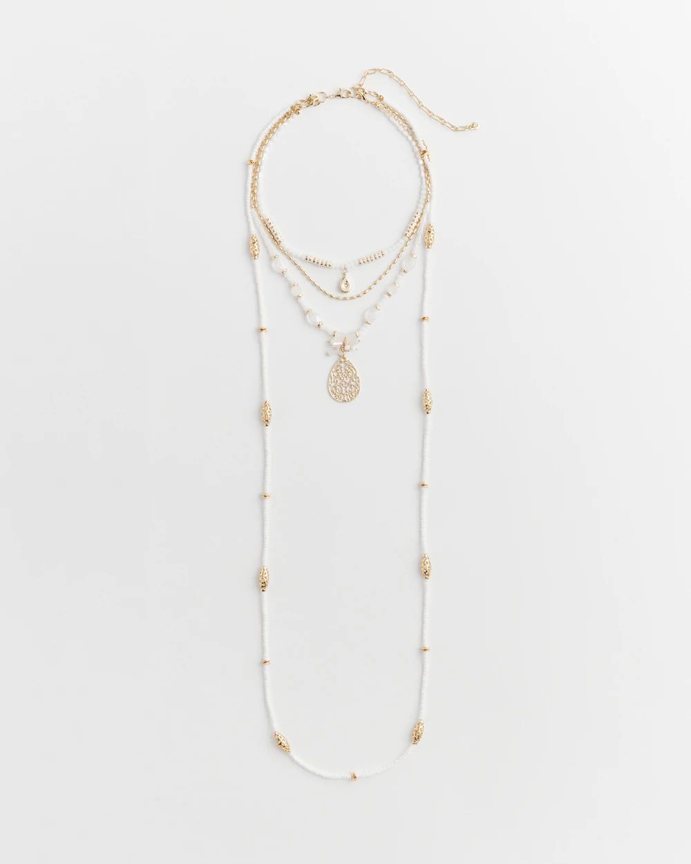 Convertible Beaded Pendant Necklace