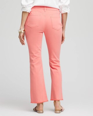 Girlfriend Fray Hem Kick Flare Jeans click to view larger image.
