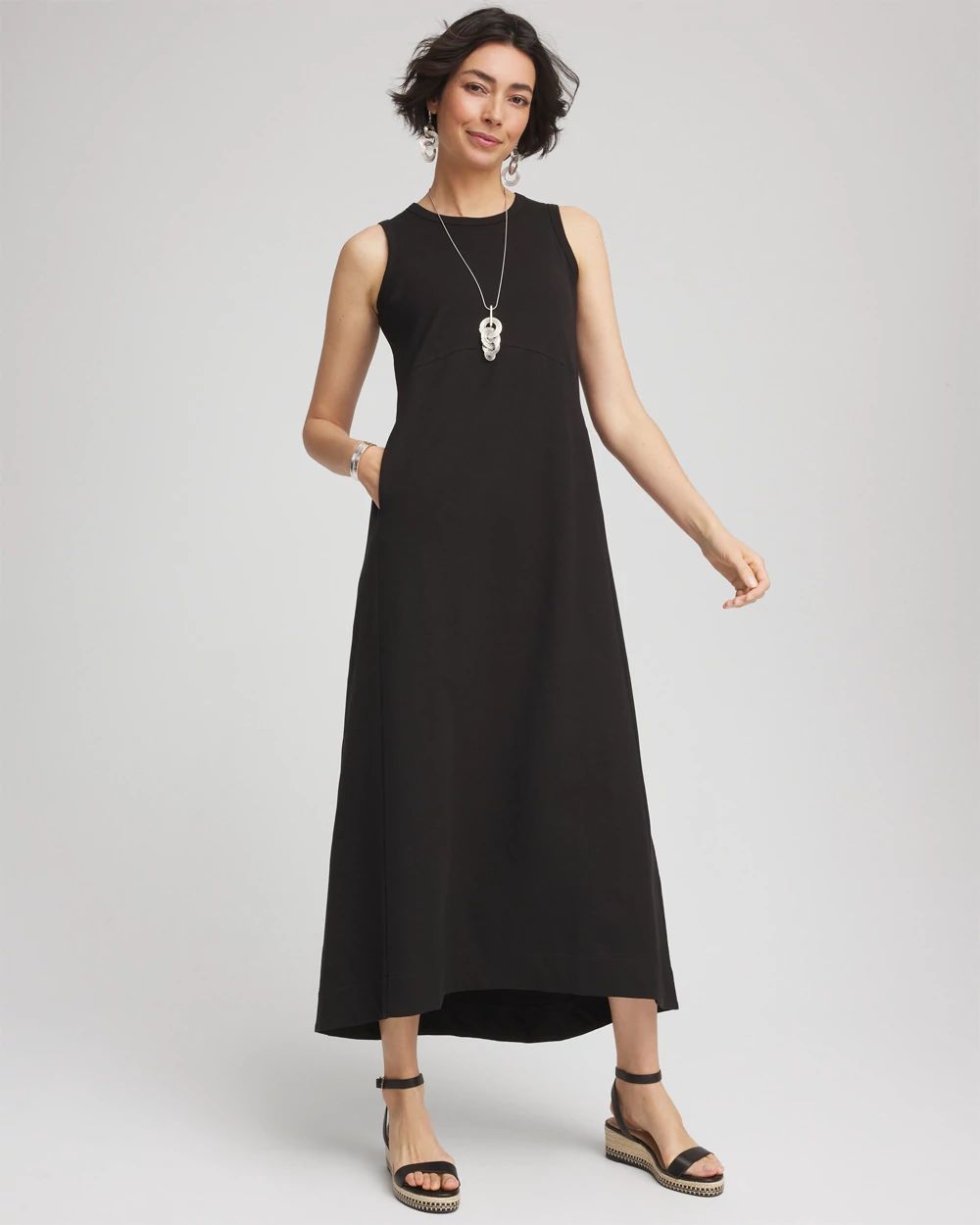 Sleeveless Midi Tank Dress