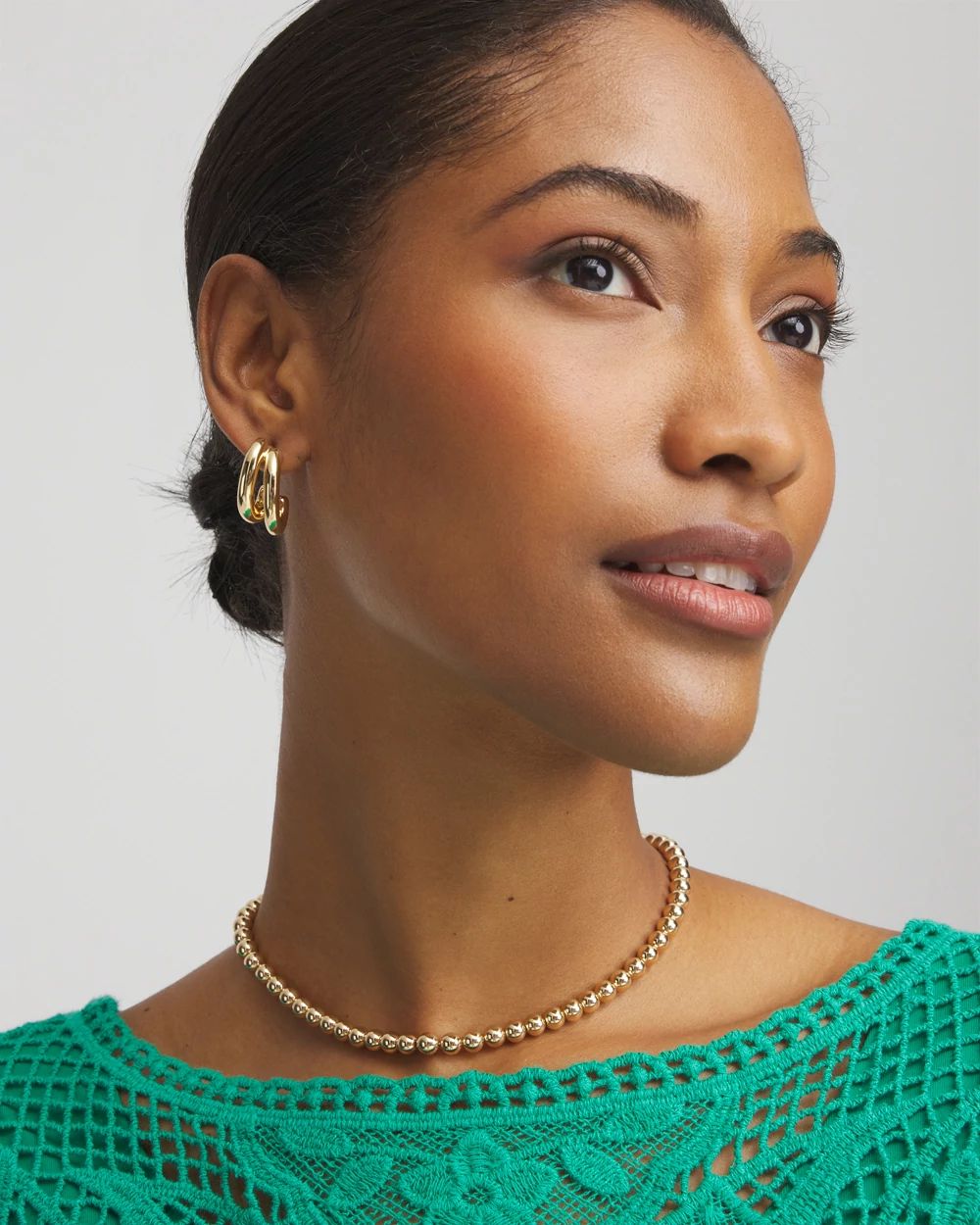 Golden Beaded Necklace