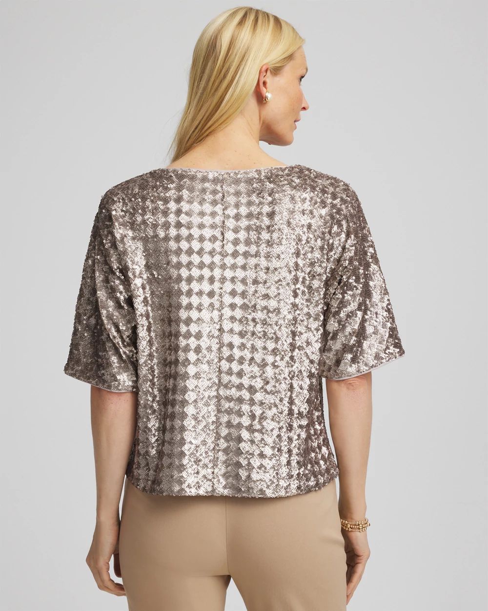 Art Deco Dolman Sequins Tee click to view larger image.
