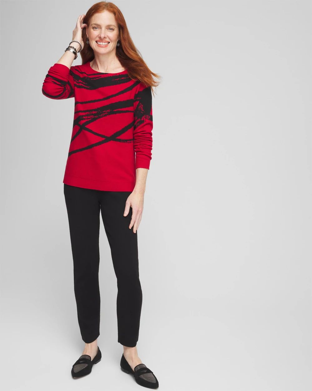 Zenergy® Luxe Jaquard Pullover