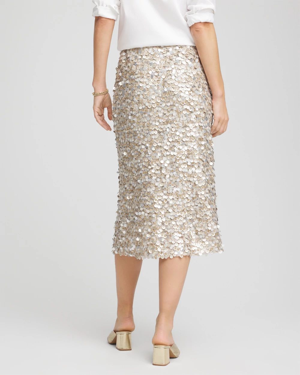 Sequins Party Pencil Skirt click to view larger image.