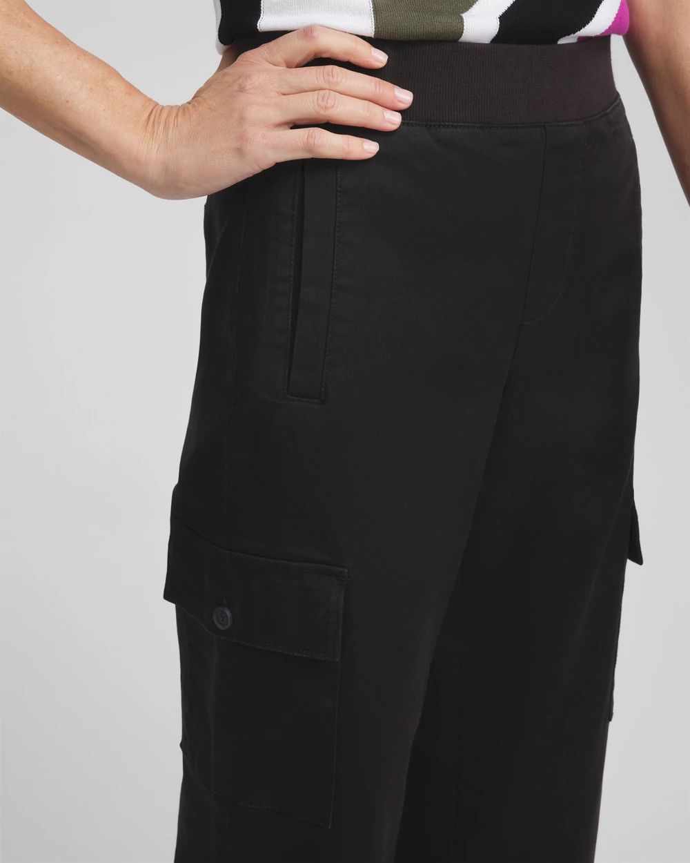 Cargo Straight Leg Cropped Pants