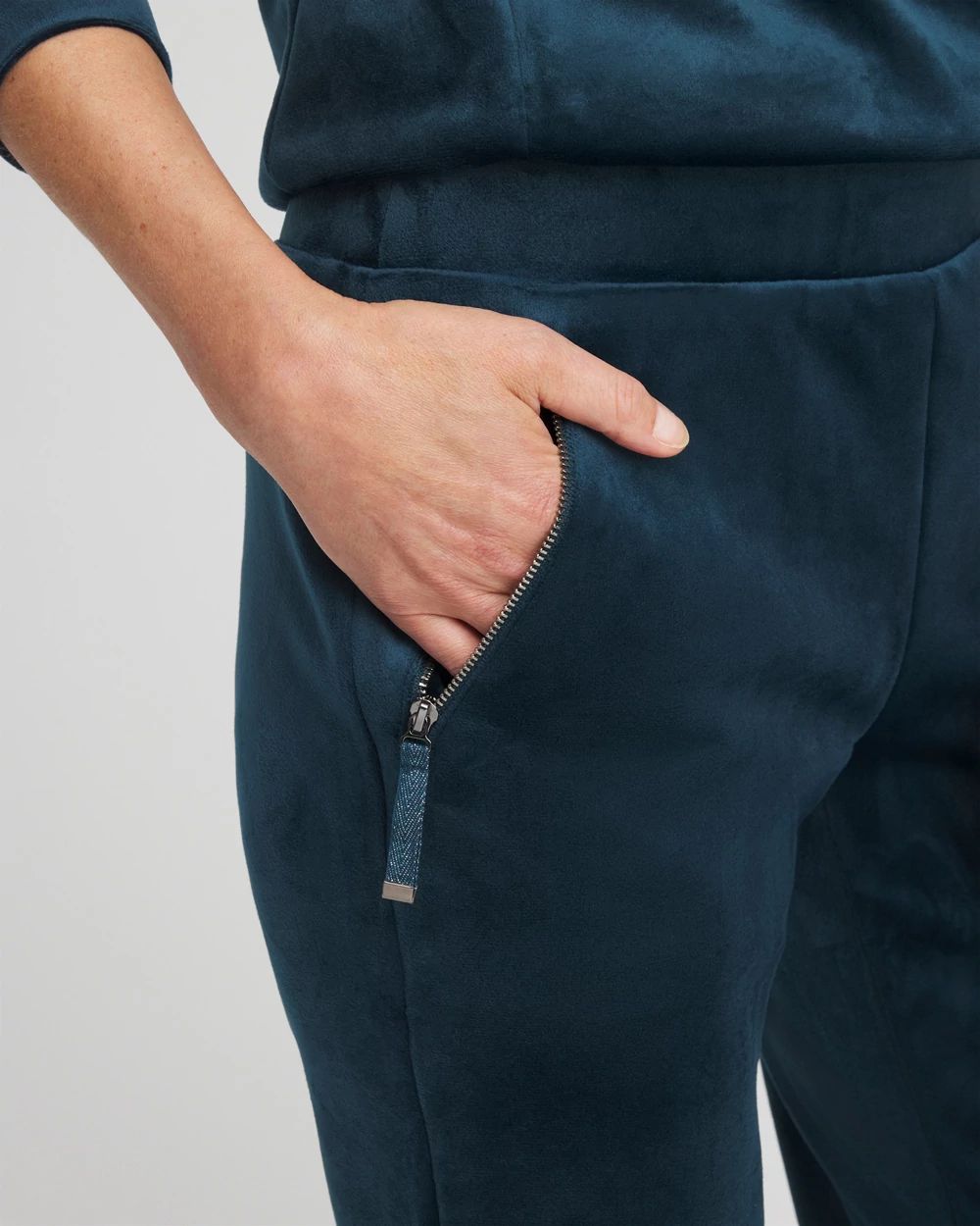 Zenergy® Velour Tapered Ankle Pants