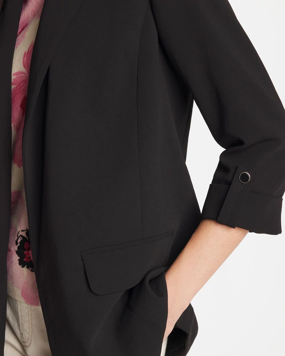 Boyfriend Crepe Blazer