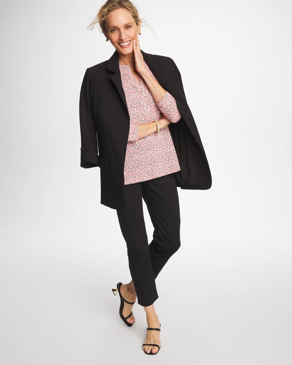 Cotton-Slub Splitneck Henley Tee click to view larger image.