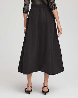 Pleated Taffeta Maxi Skirt click to view larger image.